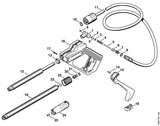 STIHL 9104-003-9942 Schraube P4x20 positie 17 technische tekening