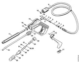 STIHL 4915-503-0700 Bundbolzen positie 5 technische tekening