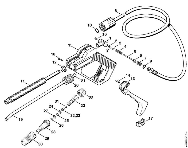 STIHL 4915-503-0700 Bundbolzen positie 5 technische tekening