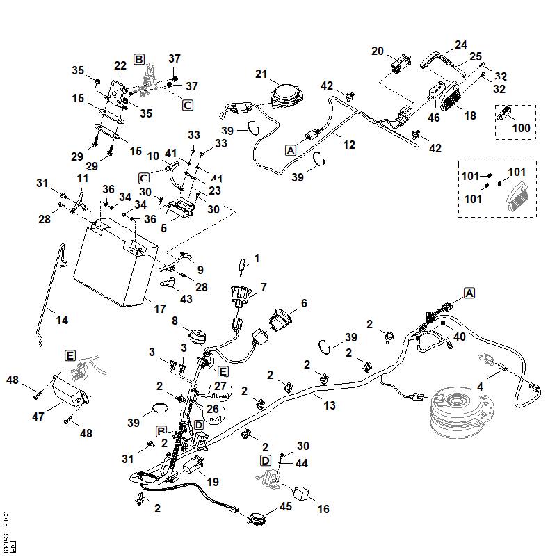 STIHL 6140-403-2300 Halter positie 5 technische tekening