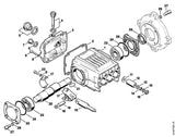 STIHL 9210-825-1100 Mutter DIN934-M8 positie 16 technische tekening