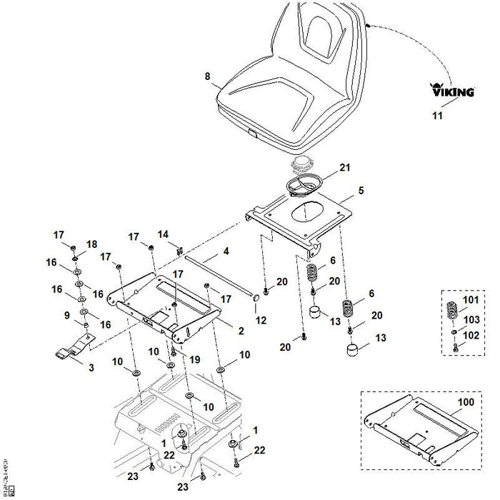 STIHL 9485-648-1750 Tellerfeder B25 positie 16 technische tekening