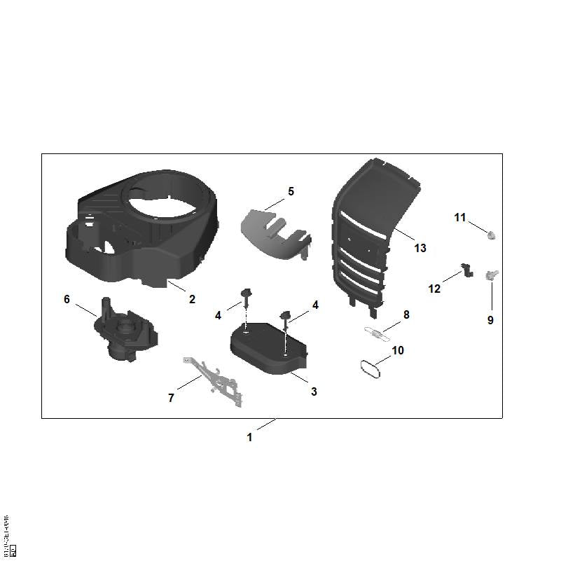 STIHL 6170-007-1012 Satz EVC8000.0 positie 1 technische tekening