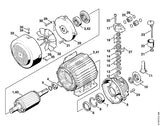 STIHL 9511-003-3874 Rollenlager DIN5412-NUP2306 positie 7 technische tekening
