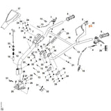 STIHL 6250-711-4400 Griff positie 5 technische tekening