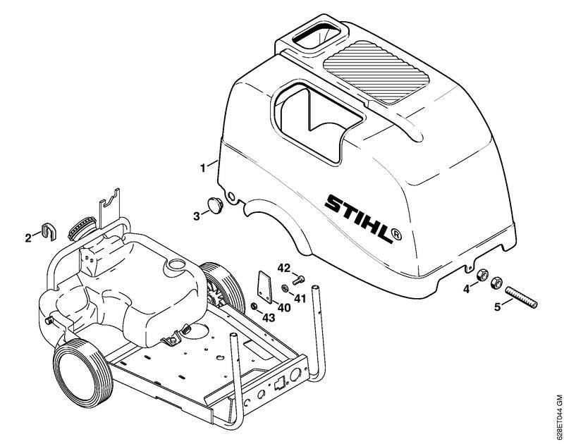 STIHL 4724-708-5700 Buchse positie 3 technische tekening