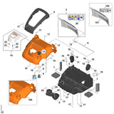 STIHL 6291-951-3540 Schraube 4x16 positie 16 technische tekening