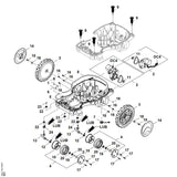 STIHL 6301-719-0200 Dichtung positie 8 technische tekening