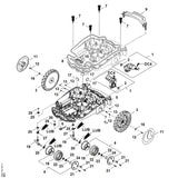 STIHL 6309-701-1056 Gehäuseunterteil positie 5 technische tekening