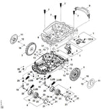STIHL 6309-640-0150 Getriebe kpl. positie 1 technische tekening