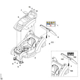 STIHL 6320-706-5600 Motorhaube positie 6 technische tekening
