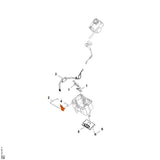 STIHL 6320-791-3100 Feder positie 1 technische tekening