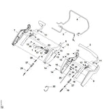 STIHL 6340-182-1335 Gehäusehälfte positie 5 technische tekening