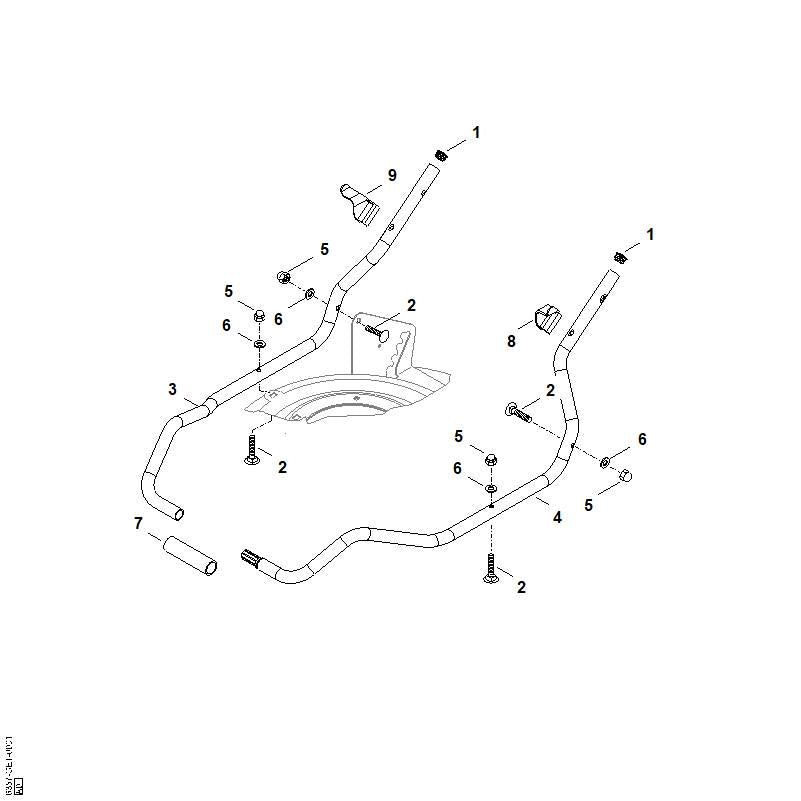 STIHL 6357-791-2000 Schlauch positie 7 technische tekening