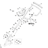 STIHL 6364-967-4405 Aufkleber positie 12 technische tekening