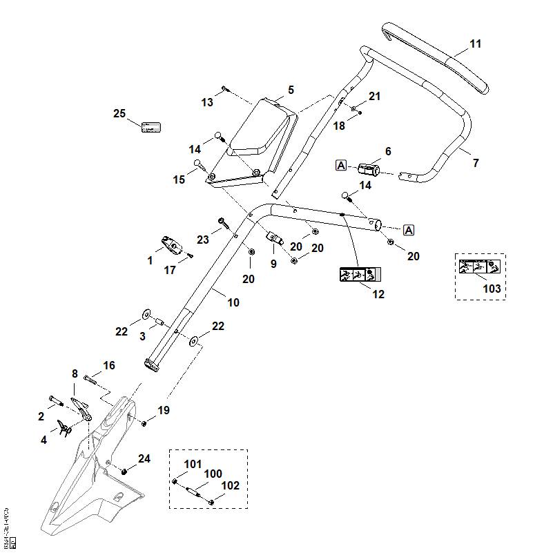 STIHL 6364-760-1710 Paneel positie 5 technische tekening