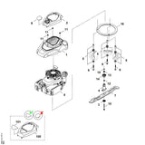 STIHL 6383-967-1515 Typenschild RM 4 RV positie 101 technische tekening