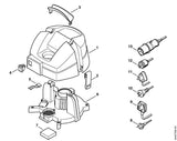 STIHL 4713-440-2001 Anschlussleitung Europa positie 8 technische tekening