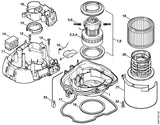 STIHL 4742-602-0900 Deckel positie 11 technische tekening