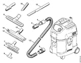 STIHL 4901-503-1507 Schlauchmuffe Ø 27 mm positie 4 technische tekening