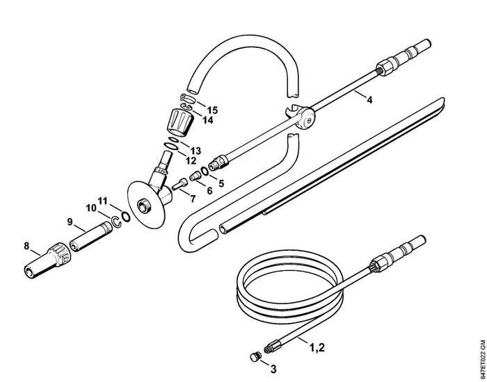 STIHL 9645-945-7602 Runddichtring 18x2 positie 12 technische tekening