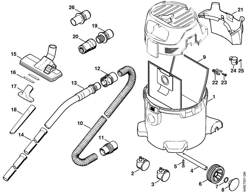 STIHL 4774-790-5401 Halter positie 24 technische tekening