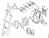 STIHL 9104-006-4291 Schraube P5x25 positie 23 technische tekening