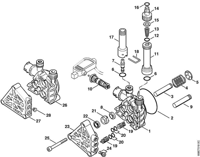 STIHL 9645-948-7535 RDR A 11,6x2,4-EPDM70 positie 12 technische tekening