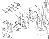 STIHL 0751-010-7070 Kabelbinder positie 6 technische tekening