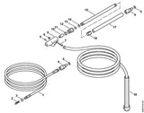 STIHL 4900-500-2800 Düsengehäuse positie 6 technische tekening