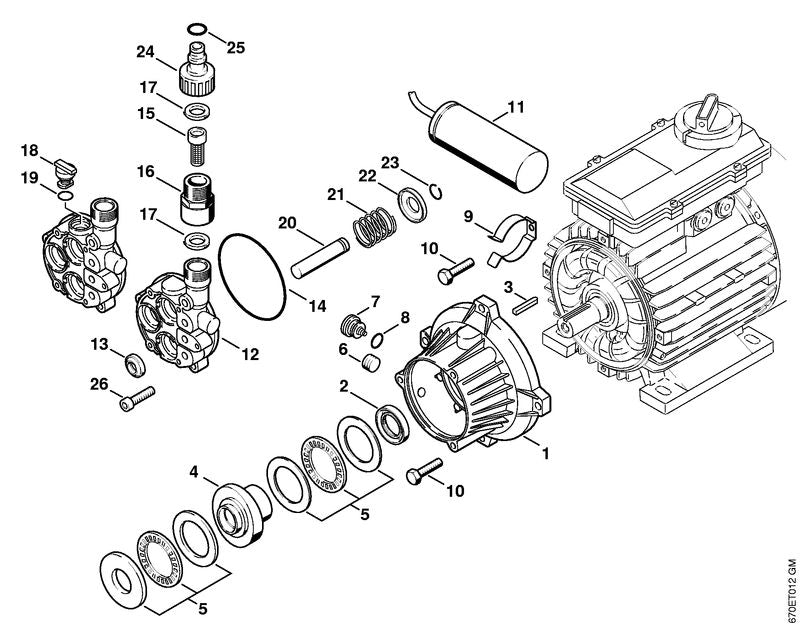 STIHL 4728-701-3100 Kolben positie 20 technische tekening