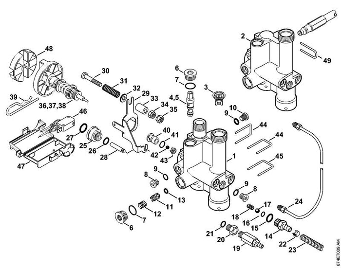 STIHL 9291-021-3866 Scheibe 6,5x13x1,25 positie 32 technische tekening
