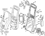 STIHL 4743-792-2501 Halter positie 11 technische tekening