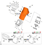STIHL 6903-701-7902 Trichterunterteil positie 100 technische tekening