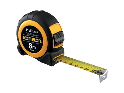 Komelon Rollbandmaß Pro Ergo-R 8 m x 25 mm - ABS/Gummi-Gehäuse