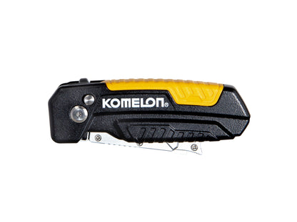 Komelon Klappmesser - Schaber, Edelstahlhalter mit Gürtelclip