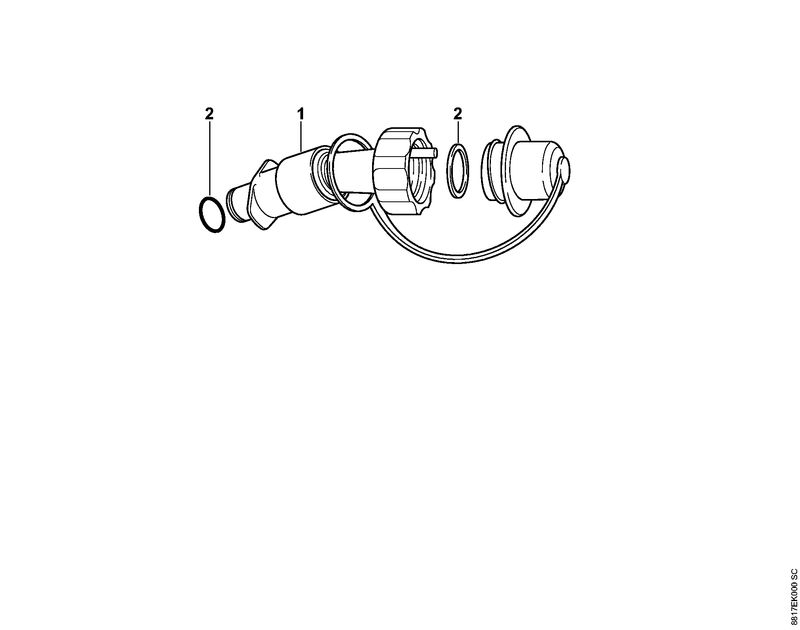 STIHL 0000-007-1099 Dichtungssatz positie 2 technische tekening
