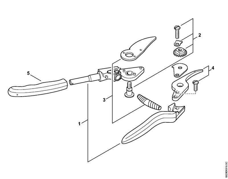 STIHL 0000-881-9924 Rollgriff positie 5 technische tekening