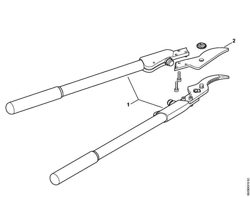 STIHL 0000-881-9926 Klinge positie 2 technische tekening