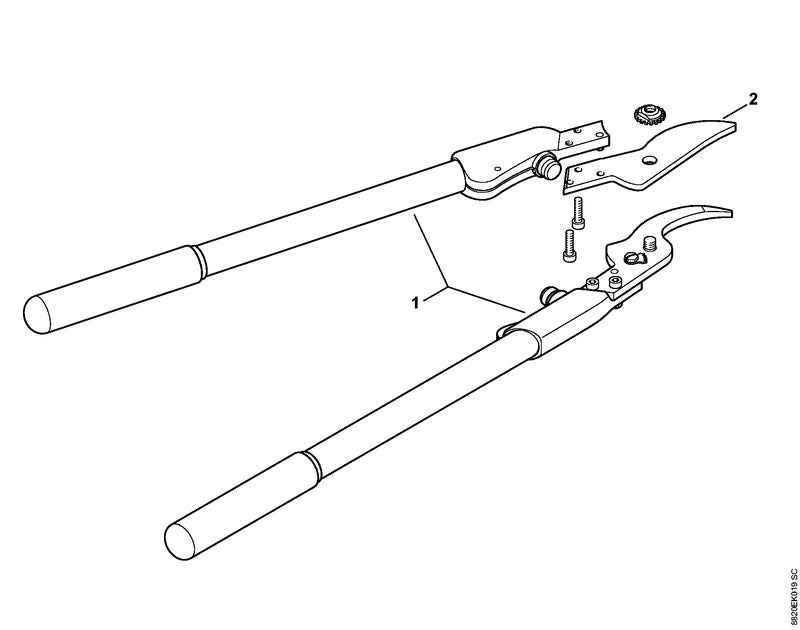 STIHL 0000-881-9927 Klinge positie 2 technische tekening