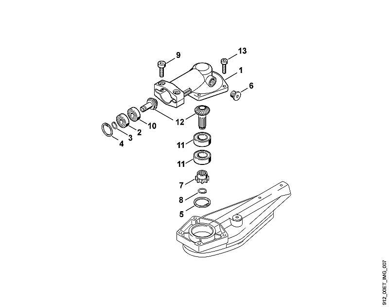 STIHL 9503-003-9850 Kugellager 609 positie 10 technische tekening
