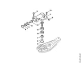 STIHL 9503-003-9850 Kugellager 609 positie 10 technische tekening