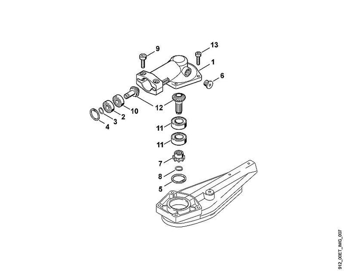STIHL 9503-003-9850 Kugellager 609 positie 10 technische tekening
