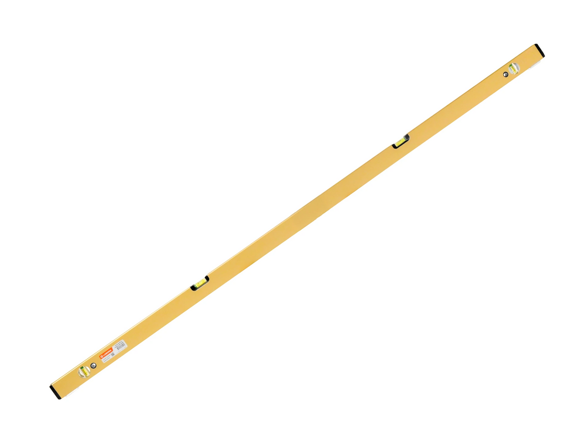 Keizers Wasserwaage Gold 150 cm - dickwandiges Aluminium, 4 Libellen, Stellfüße