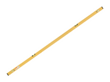 Keizers Wasserwaage Gold 180 cm - dickwandiges Aluminium, 4 Libellen, Stellfüße