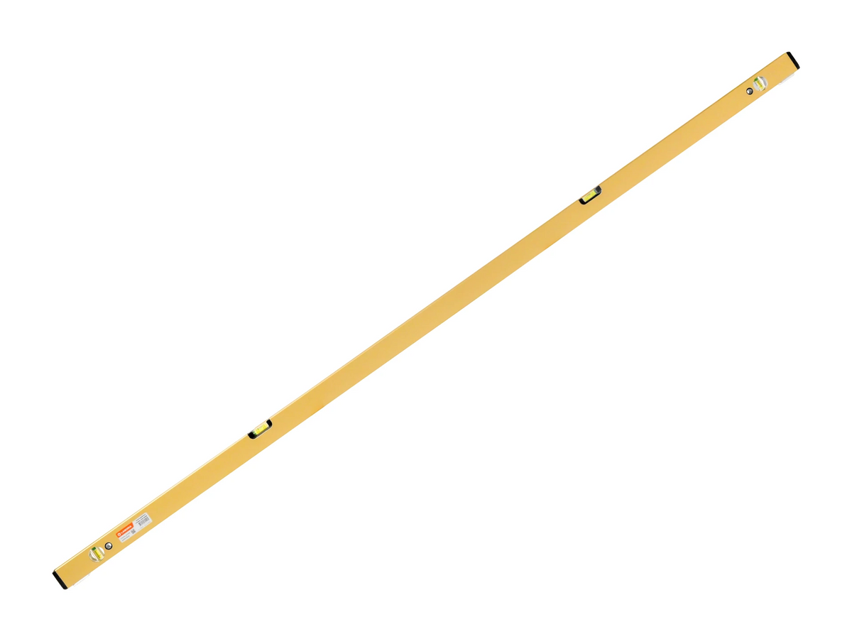 Keizers Wasserwaage Gold 180 cm - dickwandiges Aluminium, 4 Libellen, Stellfüße