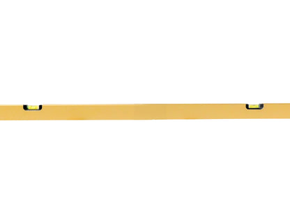Keizers Wasserwaage Gold 180 cm - dickwandiges Aluminium, 4 Libellen, Stellfüße