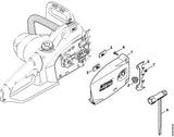 STIHL 1210-640-1700 Kettenraddeckel positie 1 technische tekening