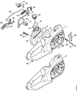 STIHL 1209-160-5001 Hebel positie 13 technische tekening