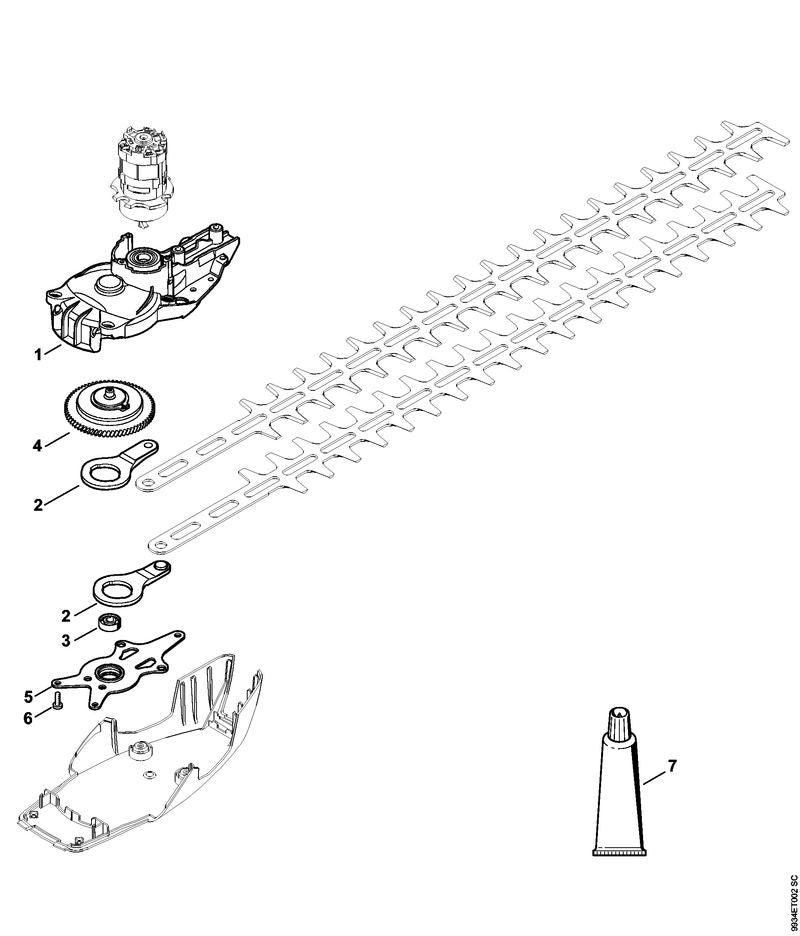 STIHL 4851-640-8400 Lagerplatte positie 5 technische tekening